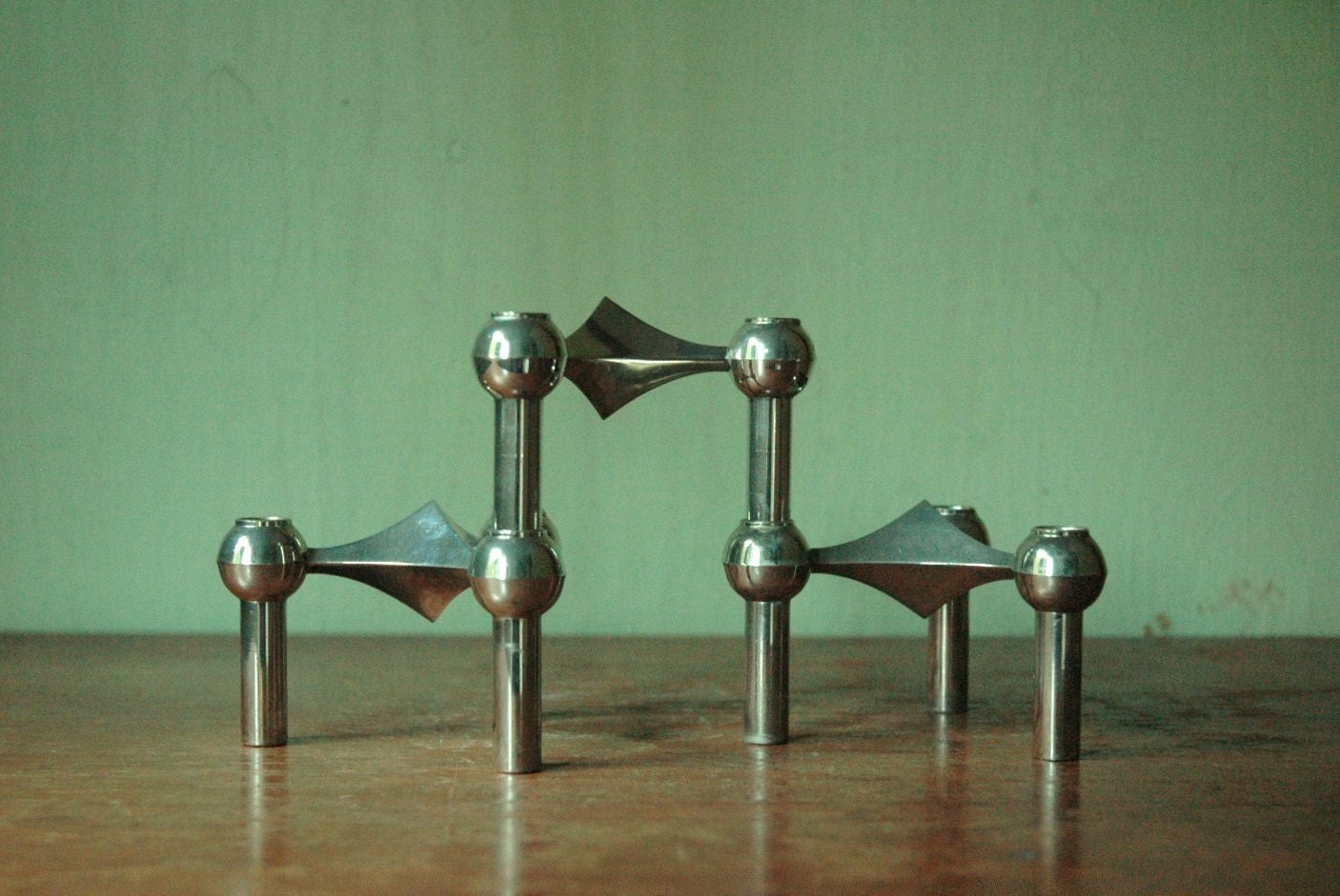 Mid Century Modern BMF Nagel Candle Holder Set Of Three