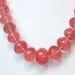 10 MM-18 MM faceted Necklace, graduated Cherry Quartz beads