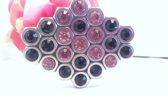 OOAK Hex Nut Belt Buckle with bling