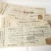 Three French notes, bills, credits from the 1920s