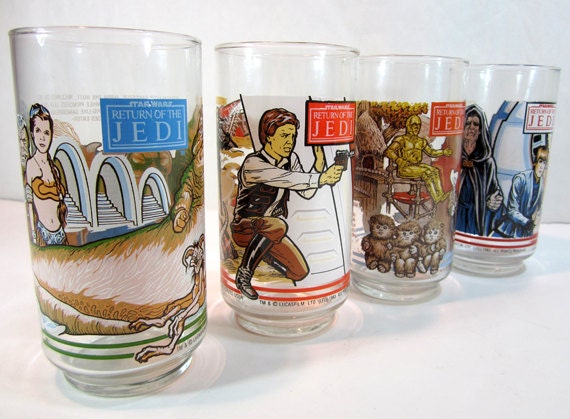 burger king return of the jedi collector glasses
