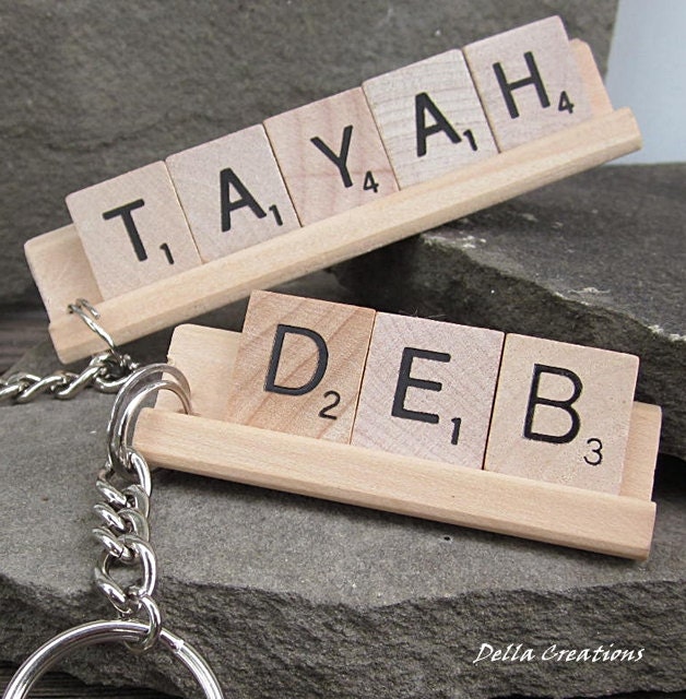 Personalized Scrabble Keychain - 3 to 5 Letters