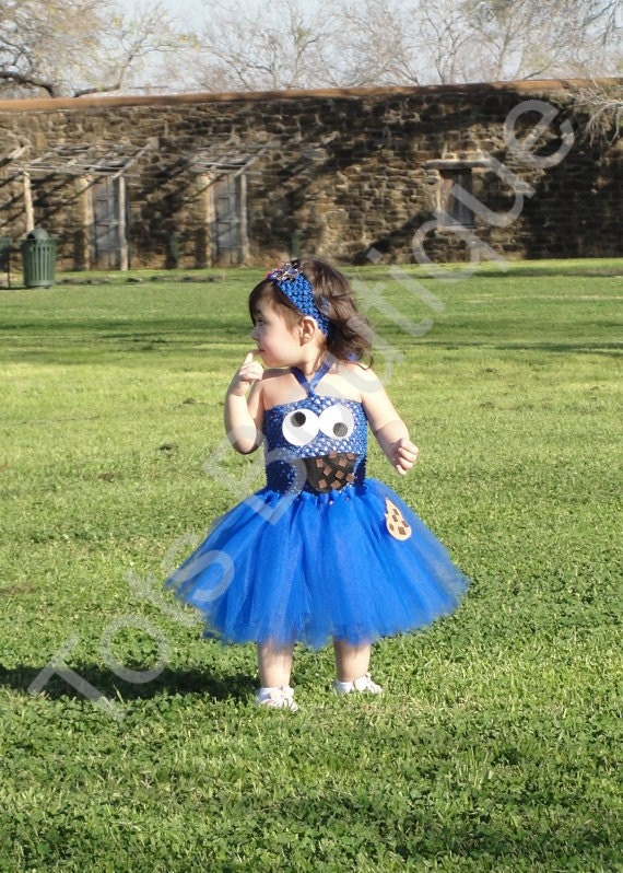 Tutu Dress - Cookie Monster Inspired - Infant