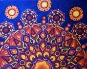 Kaleidoscope Sunset (4.5" x 3" print of acrylic geometric painting)