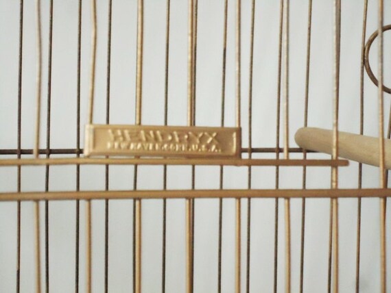 Art Deco Hendryx Birdcages - Vintage Bird Cages - Hendryx Metal Bird Cage - Antique Birdcages