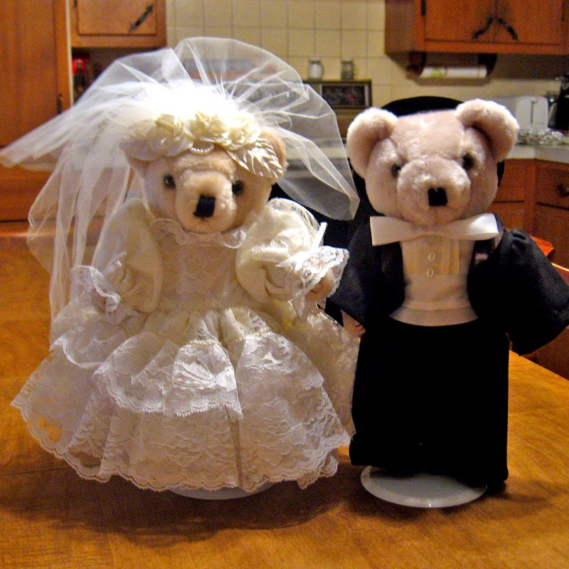 Teddy Bear Bride and Groom Set