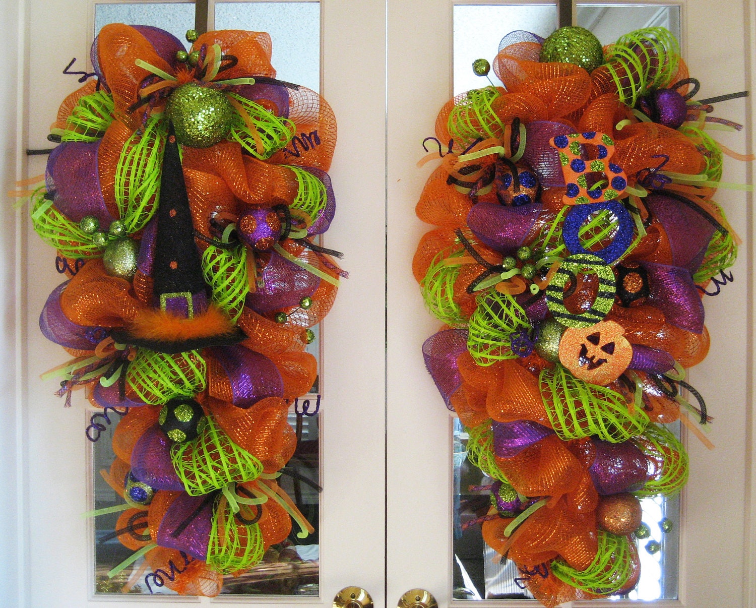 Deco Mesh HALLOWEEN SWAG WREATHS