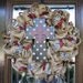 Natural Jute BURLAP WREATH with Polka Dot CROSS
