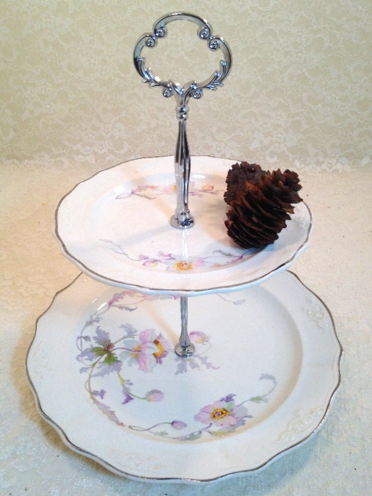 2 Tier Stand Tidbit Tray Chatham Cutie