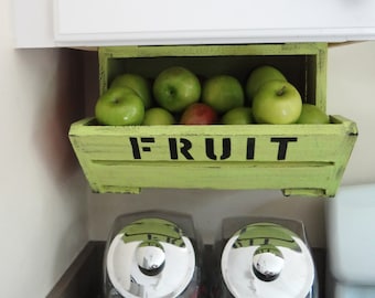 caBINet cabNEAT Custom Kitchen Storage Fruit Bin Crate Shelf