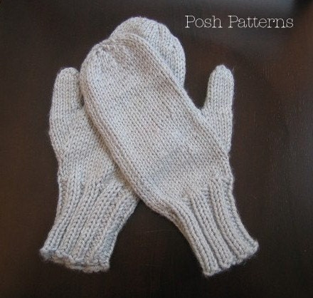 Free Knitting Pattern: 2-Needle Bulky Mittens | Diary of an Eccentric