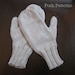 Knitting PATTERN - Simple Two Needle Mittens Pattern - Instant Download PDF 172 - Easy Ladies Mittens