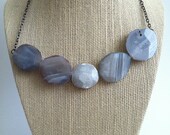 Natural Agate Slice Necklace