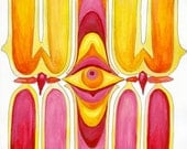 Seeing Eye Art Print: 11x14