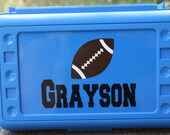 Personalized Pencil Box/ Art Supply Holder - Back to School - Assorted Colors/Designs