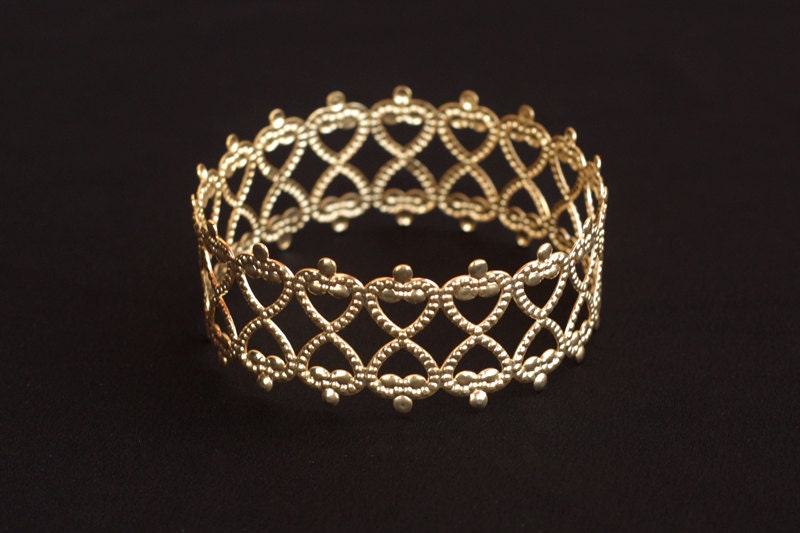 Thick Hearts Filigree Bracelet, Brides Bracelet, Bridesmaids Jewelry- Ready to Ship