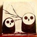 Home Decor, Wall Decor, Office Decor, Barn Owl Wall Art, Home Decorating-Owl Decor-Mini Art Painting, Mini Barn Owls, Nursery Art