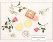 Perfume and Lotion Bars - Gift Set, Shabby London Rose - Floral and Misty Earth - All Natural