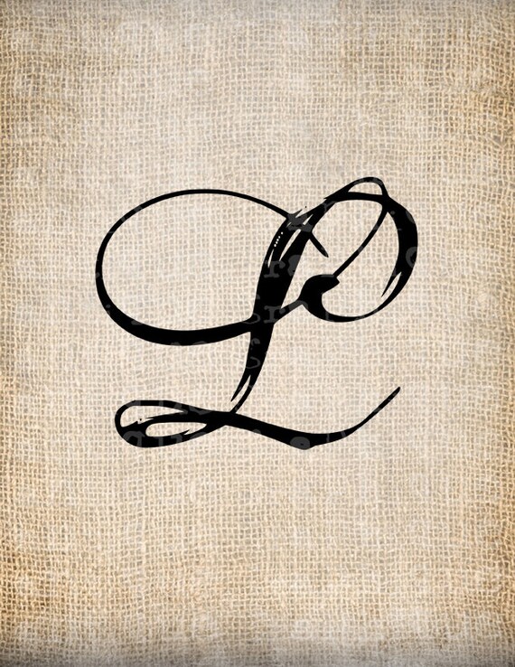 antique letter l script monogram digital by antiquegraphique antique letter l script monogram digital by antiquegraphique