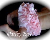 Beautiful Parley Ray Precious in Pink Ruffled Baby Bloomers/ Diaper Cover / Photo Props Baby Pink