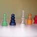Vintage Monopoly Wooden Game Tokens Mixed Media