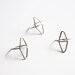 double point ring, silver