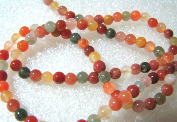 Rutilated Quartz, 4mm Rounds bead destash