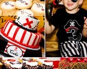 Pirate Birthday Party - Boy Pirate Party - PRINTABLE Personalized Party Package - Red and Black Il_170x135
