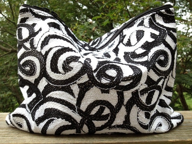 SALE - Graphic Swirls Statement Clutch
