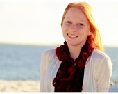 Red Twist Scarf Super Soft