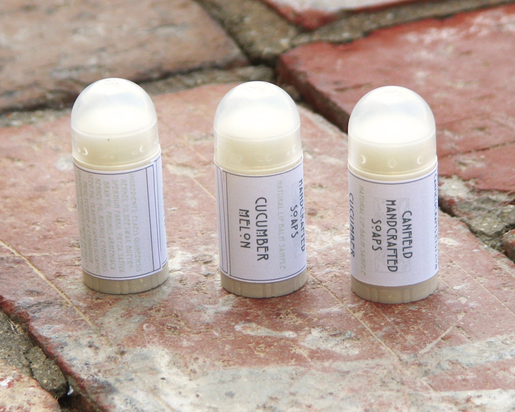 Cucumber Melon - Shea and Cocoa Butter Lip Balm - Mini Size
