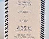 Modern Minimalst Geometric Wedding Program
