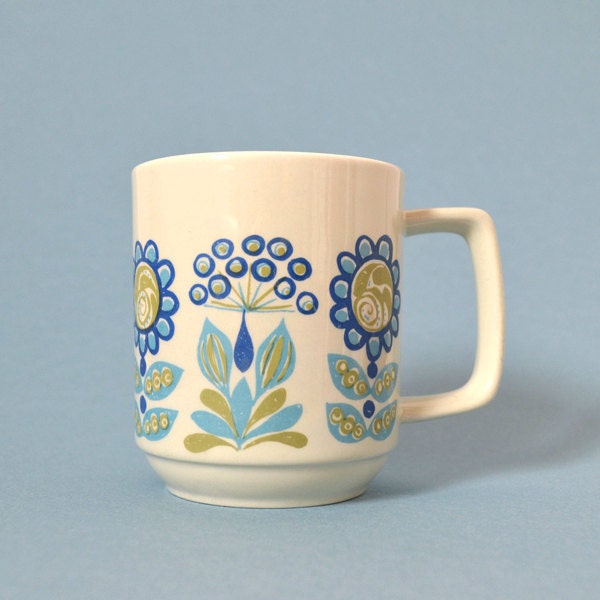 Vintage Figgjo Flint Tor Viking Mug Designed by Turi Gramstad Oliver