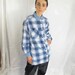 SALE - Forenza Plaid Flannel Button Up Shirt with Pockets