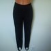 Vintage 1980's Ladies Black Stretch Knit Stirrup Pants, Leggings, Size Medium