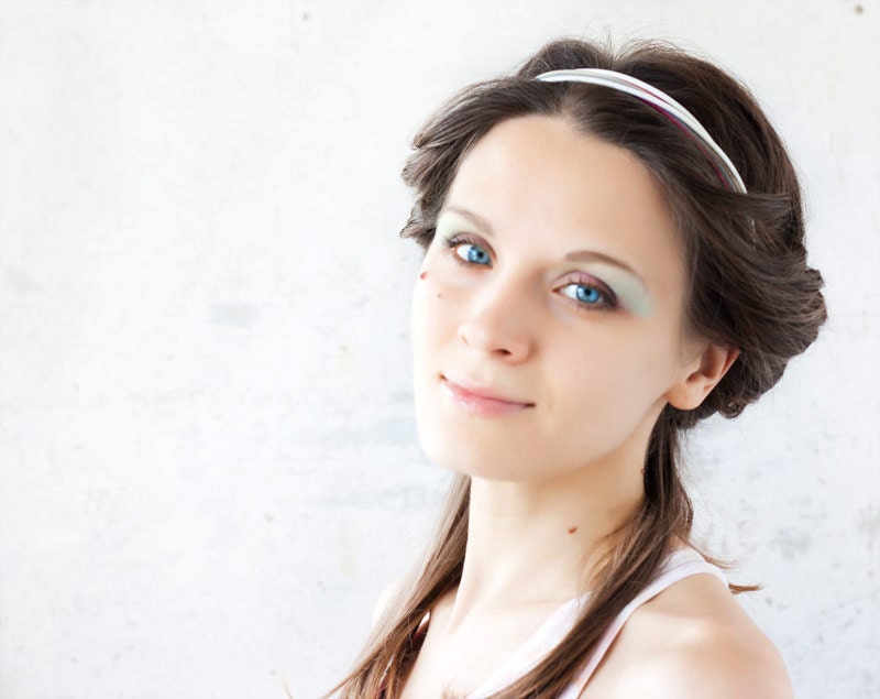 Elastic Headband, Hair band, Boho hair accessory, Pink hair band, Romantic hair accessories, Hippie headwrap. ohtteam
