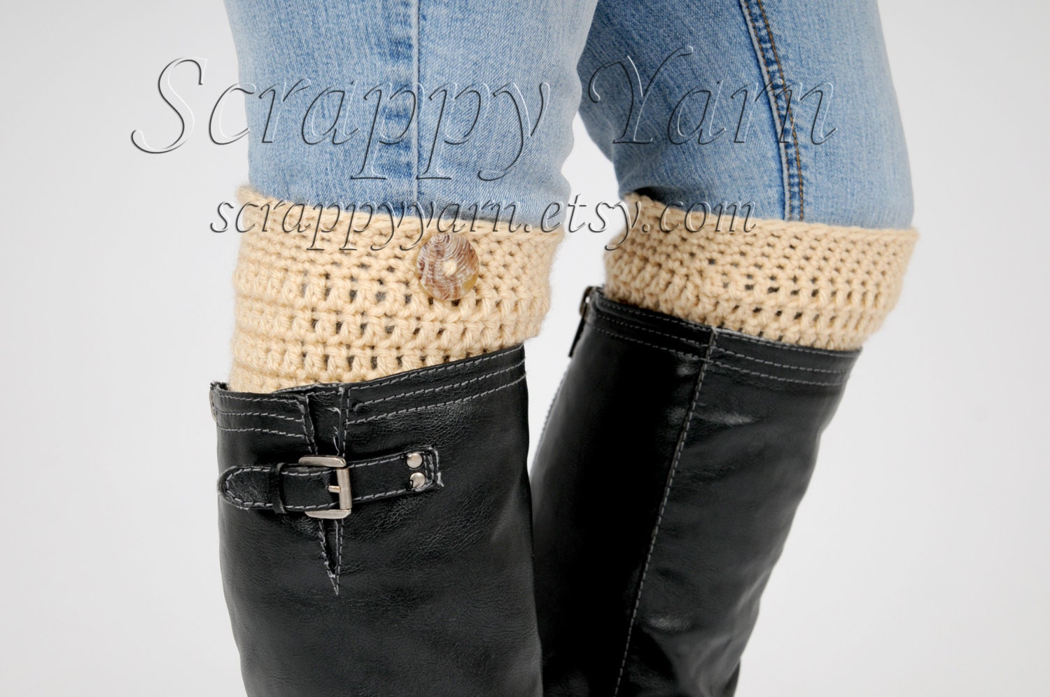 Cream Boot Cuffs