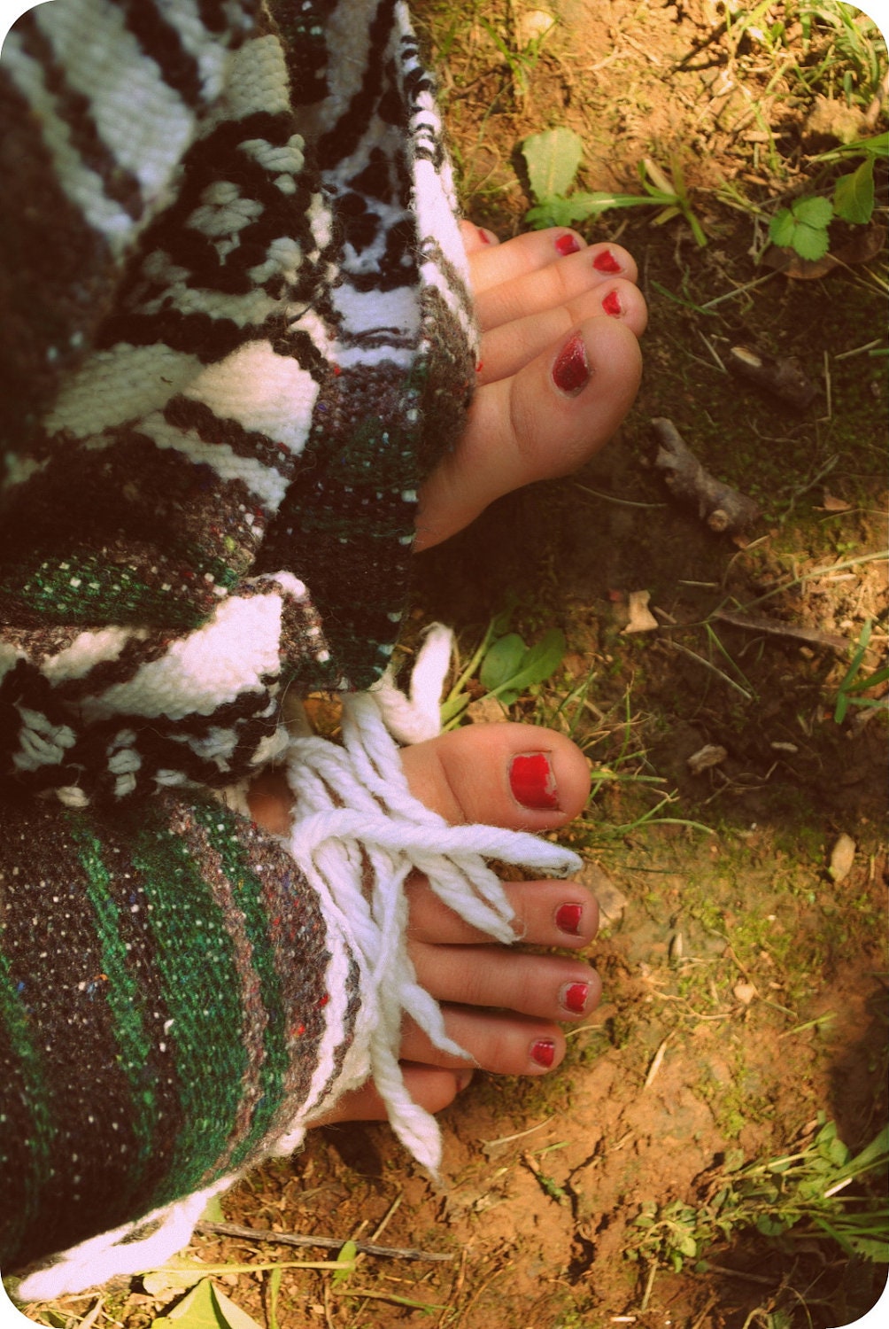 Vintage Indian Mexican Blanket Forest Lover Evergreen