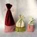 Reusable Gift Bag, Fabric Gift Bag, Christmas