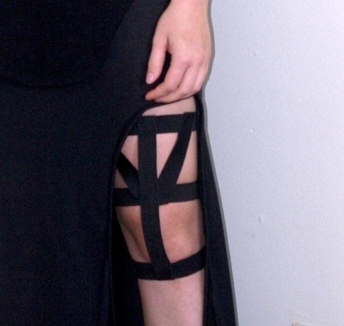 NUIT F/W 2012: Geometric Thigh Garter