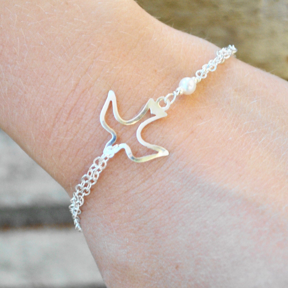 ... Bracelet, Religious Bracelet, Wedding Jewelry, Sterling Silver