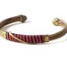 Vintage Brass and Copper Cuff Bracelet, Wrapped Wire Design, Unisex Cuff