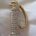 Rhinestone Encrusted Golf Bag Vintage Brooch Pin