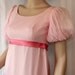 Vintage 60s Prom Dress / Ren Faire / Princess / Chiffon / Crystal Pleats / Strawberry Pink