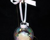 Glass Breast Cancer Awareness Ornament