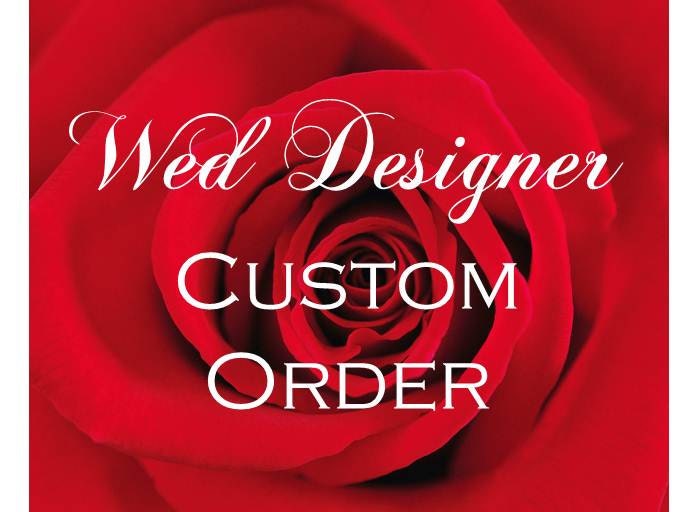 ALENA - Custom Order: 25% Deposit on 180 Wedding Program Paddle Fans