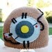 Glados Potato Inspired Beanie Hat: Portal 2 -ish Aperture Science Video Gamer Handmade Crochet Beanie Hat