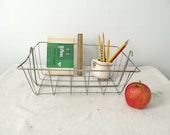 Cool Vintage Wire Storage Basket - rusticwrenantiques