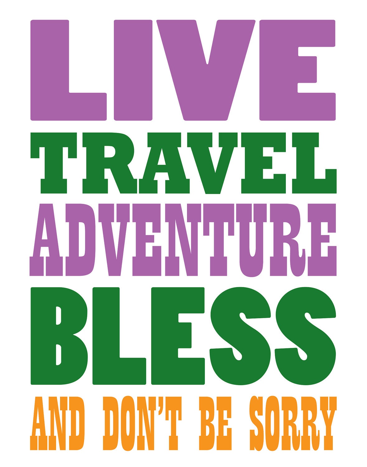 Jack Kerouac QUOTE POSTER - On The Road - 11 x 14 typography Word Art Print - inspirational quotes