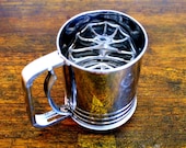 Vintage Chrome Flour Sifter